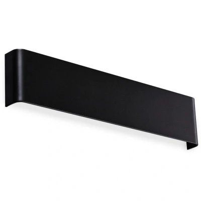 Image of Delta 41cm LED Flush Wall Lamp Black 4000K