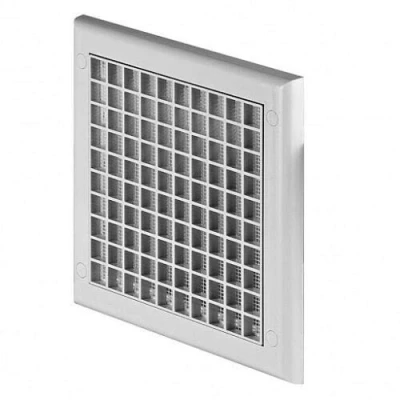 Image of Air Vent Grille with Fly Screen Ceiling/Wall Ventilation Cover Easy to Assemble ABS Plastic Construction Screw Fixing (190mm x 190mm / 100mm)