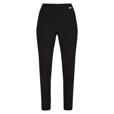 Image of Regatta Pentre Stretch Isoflex Durable Water Repellent Part Elasticated Waist 2 Zipped Pockets Trousers Black, 20