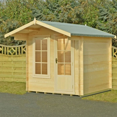Image of Shire Crinan 2.4m x Log Cabin Summerhouse (19mm)