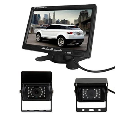 Image of Pathson Car Rear View Kit for Bus Truck 7 inch LCD Monitor + 2* IR Reversing Camera 18 LED