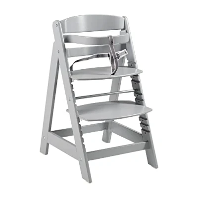 Image of roba Evolutionary high Chair &#039;Sit Up Click&#039;, Taupe, Wood, Baby, 6 Months+, 50 kg max, 80 x 44.5 54 cm