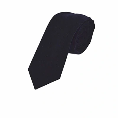 Image of Luxury Navy Blue Velvet Tie