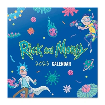 Image of Grupo Erik Rick And Morty Wall Calendar 2023 12&#039; X FSC 12 Month Planner Square Family Gifts
