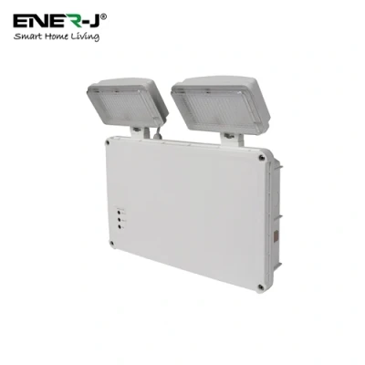 Image of Ener J 3W Twin Emergency Non Maintained Outdoor IP65 LED Spot Light 6000K