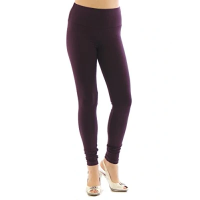 Image of YESET Ladies&#039; Leggings High Waist Long Trousers Cotton Underwear Dark Purple, XL