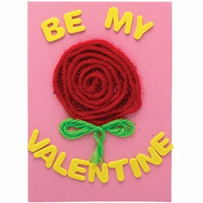 Image of Baker Ross Valentine Greeting Cards Pack of 18, Art Supplies for Children Card Making Activities (FC303)