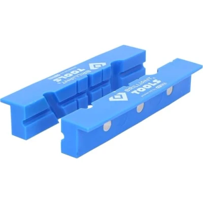 Image of BRILLIANT TOOLS BT156940 Vice Jaws with Nuts, 2 Piece Set, Plastic [Powered by KS Tools], 1