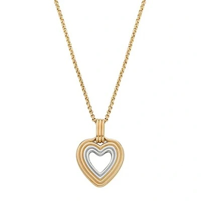 Image of Skagen Necklace for Women Kariana, Length: 406mm+70mm, Width: 16.6mm, Height: 19.2mm 2 Tone Stainless Steel Necklace, SKJ1679998