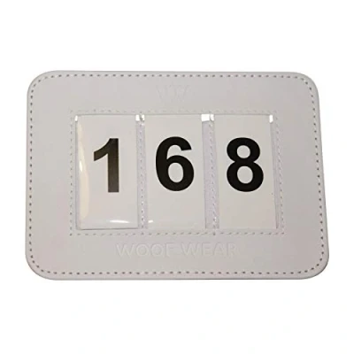 Image of Woof Wear Dressage Saddle Pad Number White Waterproof Sprayproof Unisex