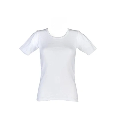 Image of 1 Pack White 0.45 Tog Short Sleeve Vest Ladies Small Heat Holders