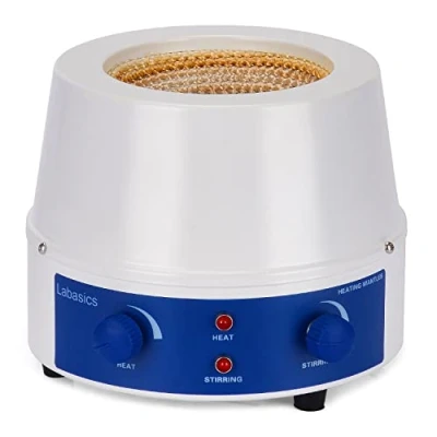 Image of Labasics Heating Mantle, and Stirring Electromantles Electrothermal Lab Mantle with Magnetic Stirrer 0 1400 RPM Temperature Control 220V/450℃ 250W, 500 ml