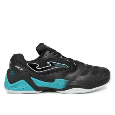 Image of Joma SET Multicourt tennis shoes, Men&#039;s, Size: 7.5, Black/mint shoes