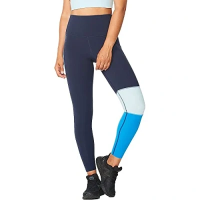 Image of 2XU Form Block Hi Rise Womens Long Compression Tights Navy XS