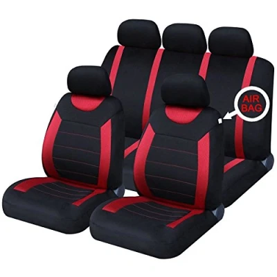 Image of UKB4C Red Full Set Front &amp; Rear Car Seat Covers for Astra Hatchback All Models