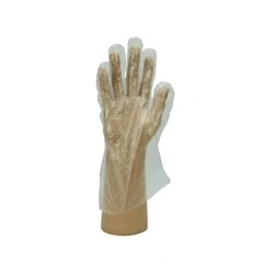 Image of Shield GD52 Clear Smooth Polythene Disposable Glove Size S (Pack 100)