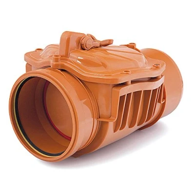 Image of Horizontal PVC Plastic Sewage Drain Check Non Return Valve Backwater Prevented 200mm