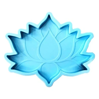 Image of GUMEI DIY Crafts Decor Lotus Flower Coaster Epoxy Resin Mold Cup Mat Silicone Mould