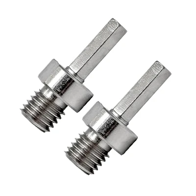 Image of Adapter for Core Drill Bits 2pcs M14 Thread to 10mm Hex Shank Diamond Hole Saw Hand SANLEETEK