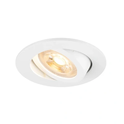 Image of SLV Recessed ceiling lamp New Tria, white, aluminium, Ø 8.2 cm