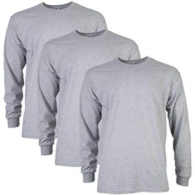 Image of GILDAN Men&#039;s, Ultra Cotton Long Sleeve T Shirt, Style G2400, Sport Grey, S