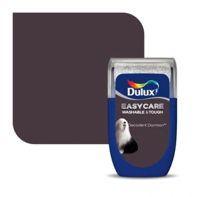 Image of Dulux Easycare Washable &amp; Tough Tester Paint Decadent Damson 30ML