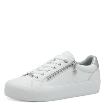 Image of S.Oliver women&#039;s Shoes (Trainers) in White