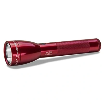 Image of Mag Lite LED ML50L 2 C Cell Torch with 5 Modes, 490 Lumen, Red, S2035