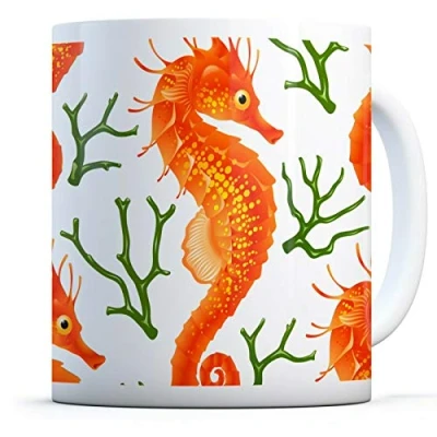 Image of Beautiful Seahorse Drinks Mug Cup Kitchen Birthday Office Fun #15801