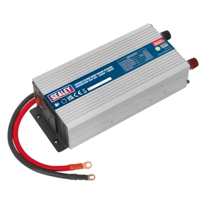 Image of Sealey Power Inverter Pure Sine Wave 1000W 12V DC 230V 50Hz