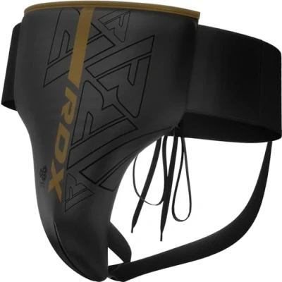 Image of RDX Groin Guard for Boxing, Muay Thai, Kickboxing and MMA Fighting, Maya Hide Leather Abdo Gear Martial Arts Training, Men Jockstrap Abdominal Protector Sparring, Taekwondo Grappling