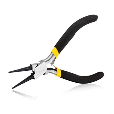 Image of SPEEDWOX Mini Round Nose Pliers for Jewelry Making 5 Inches Extra Thin Tapered Jaw Small Needle Wire Looping Bending Shaping Wires Professional Beading Hobby Work Craft DIY Supplies