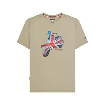 Image of Lambretta Mens Scooter Tee Short Sleeve T Shirt Stone 2XL