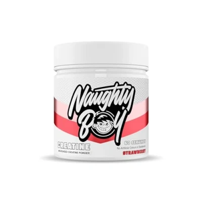 Image of Naughty Boy Micronised Creatine Powder, Monohydrate Powder (Strawberry)
