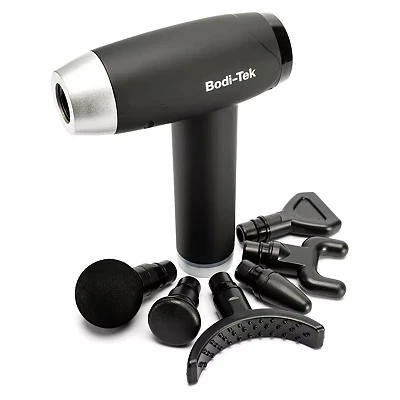 Image of Bodi Tek Massage Gun Deep Tissue, Muscle Percussion Massager with 20 Speeds, Quiet &amp; Powerfull, LCD Touch Screen, 6 Heads for Shoulder Neck Body Back Relaxation, Powerful, Cordless, Rechargeable