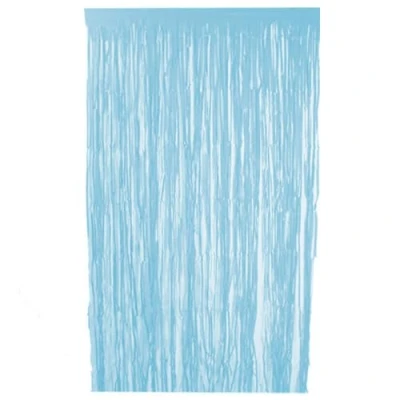 Image of Powder Blue Biodegradable Paper Fringe Door Curtain 1.9m x 99cm