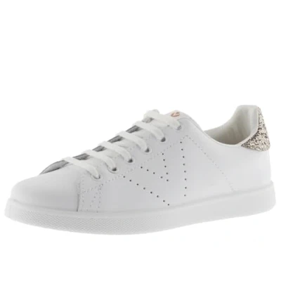 Image of victoria Tenis Leather Low Tennis &amp; Glitter Back Perforated Logo 1125104 for Women ROSA 41
