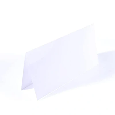 Image of Vaessen Creative Large Rectangular Florence Blank Craft Cards, White, Set of 25, Matching Envelopes Available,6.1 x 6.1 inch