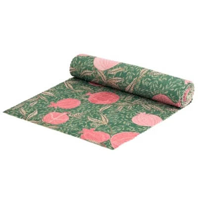 Image of Paoletti Pomegranate Large Washable Abstract Table Runner