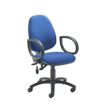 Image of Office Hippo Desk Chair, Ergonomic Home &amp; Chair With Adjustable Seat, Back Lumbar Pump For Comfort Support, Computer Fixed Arms Daily Use Royal Blue