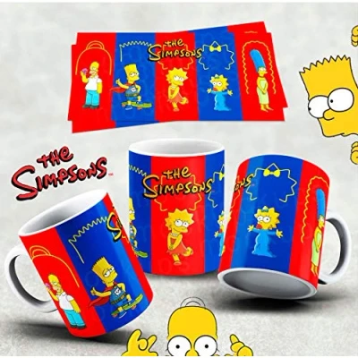 Image of Mugtime (TM) Simpsons Family Unique Design Funny Ceramic Coffee Tea Mug Cup 11oz 330ml