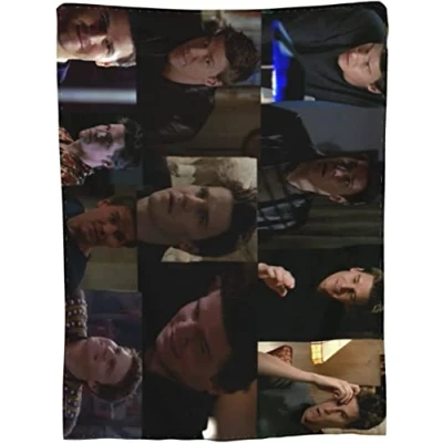 Image of David Dave Boreanaz Flannel Blanket Soft Thow Blankets Air Conditioning Bedding Fleece For Sofa Couch Living Room Bedroom 125CM X 100CM