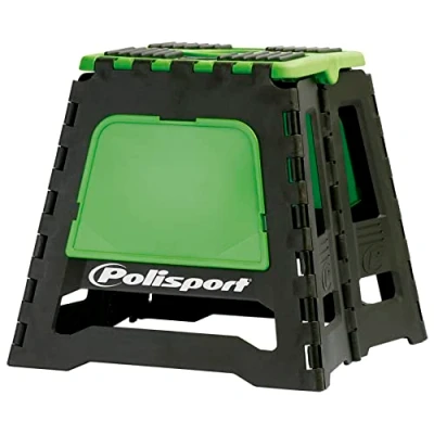 Image of Polisport Fold Away Stand, Black / Green Motocross4u