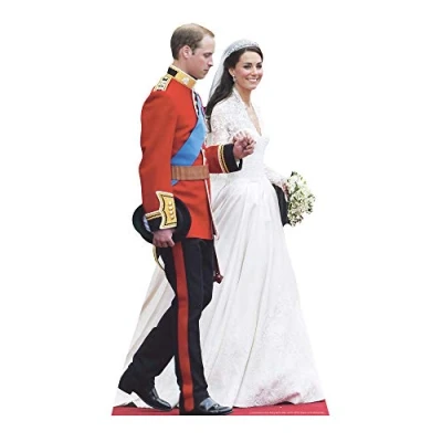 Image of Star Cutouts Cut Out of William and Kate Wedding
