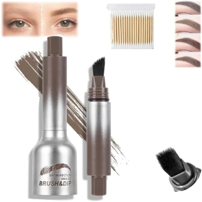 Image of Pagevine Brush Brow, Liftique Eyebrow, Instant Brow Brush, Liquid Eyebrow Fection Angled &amp; Dip (1pcs,02Coffee)