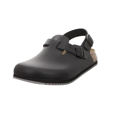 Image of Birkenstock Unisex Clog, Black, 9.5 UK