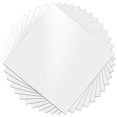 Image of 12 Sheets 7.5 Mil Mylar Sheet, 11.8 x Inch Blank Stencil Sheets, Material Template PET Making Sheet for Cutting Machine