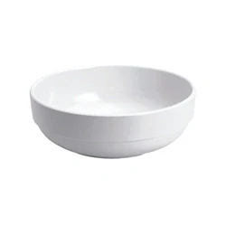 Image of Glazed Bowl 7.5 Inch 19cm Melamine White (Pack of 6) GB C108