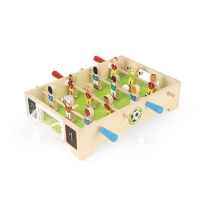 Image of Janod Champions Mini Wooden Table Football For children from the Age of 3, J02070, Multicolored