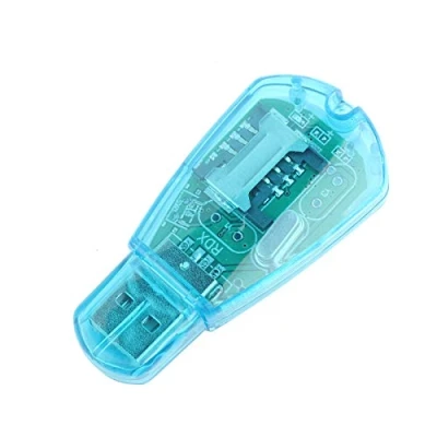 Image of Fdit Memory Card Reader USB2.0 SIM Copying for Personal Computer, High Speed Data Exchange, Blue